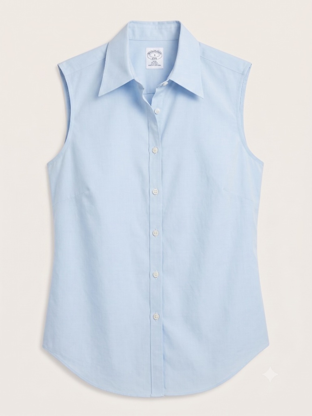 Brooks Brothers 346 Women’s Sleeveless Button-Down Shirt -- Size 8